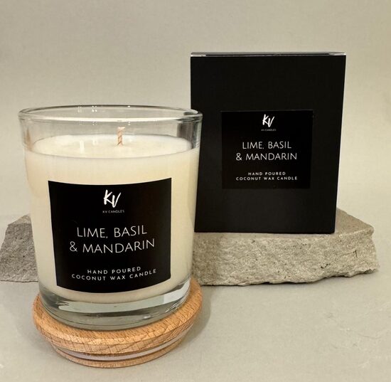 Scented candle "LIME BASIL & MANDARIN"